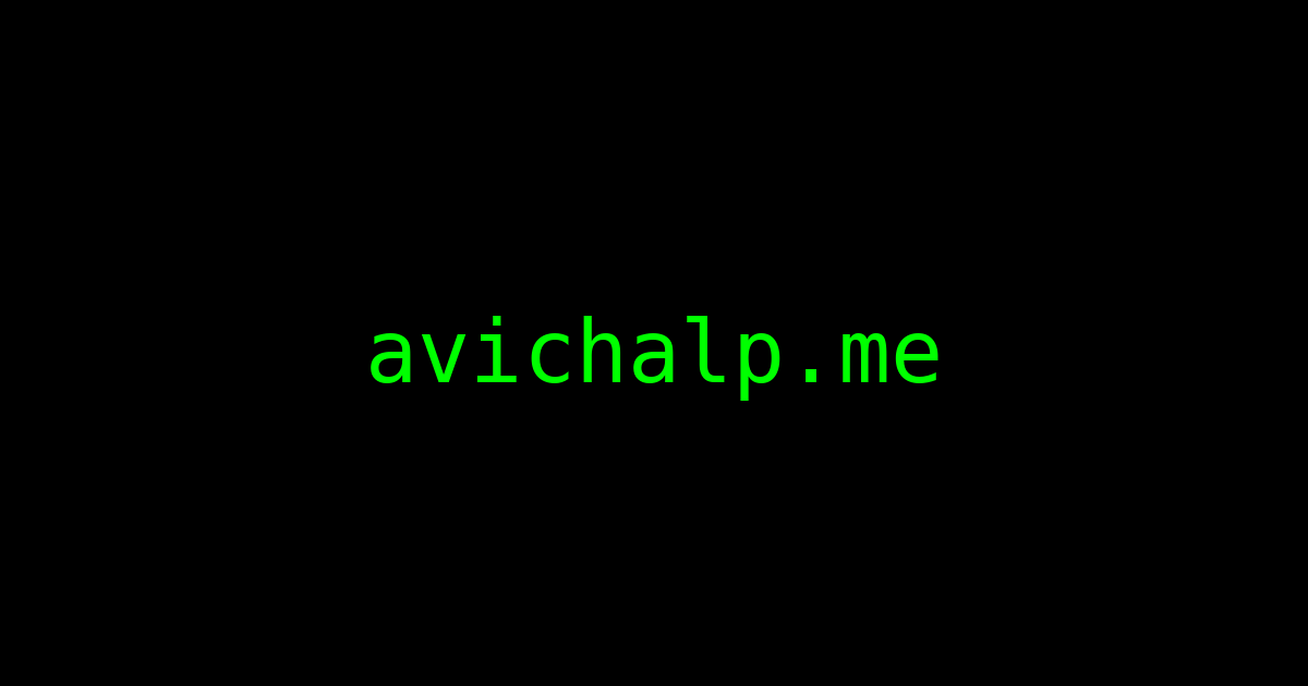 avichalp.me